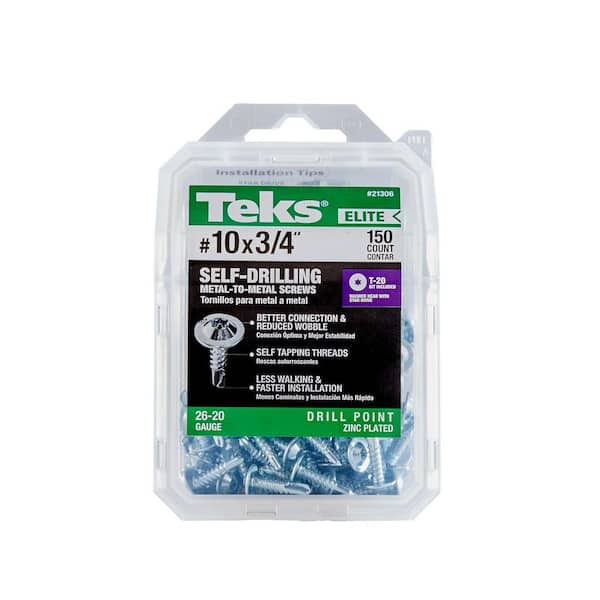 Teks #10 x 3/4 in. Star Drive Round Head Self Tapping Drill Point