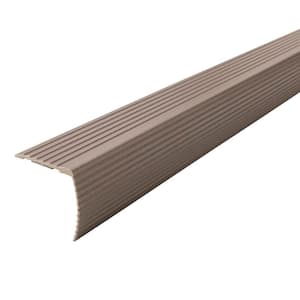 1.22 in. X 36 in. Spice Fluted Stair Edging Transition Strip