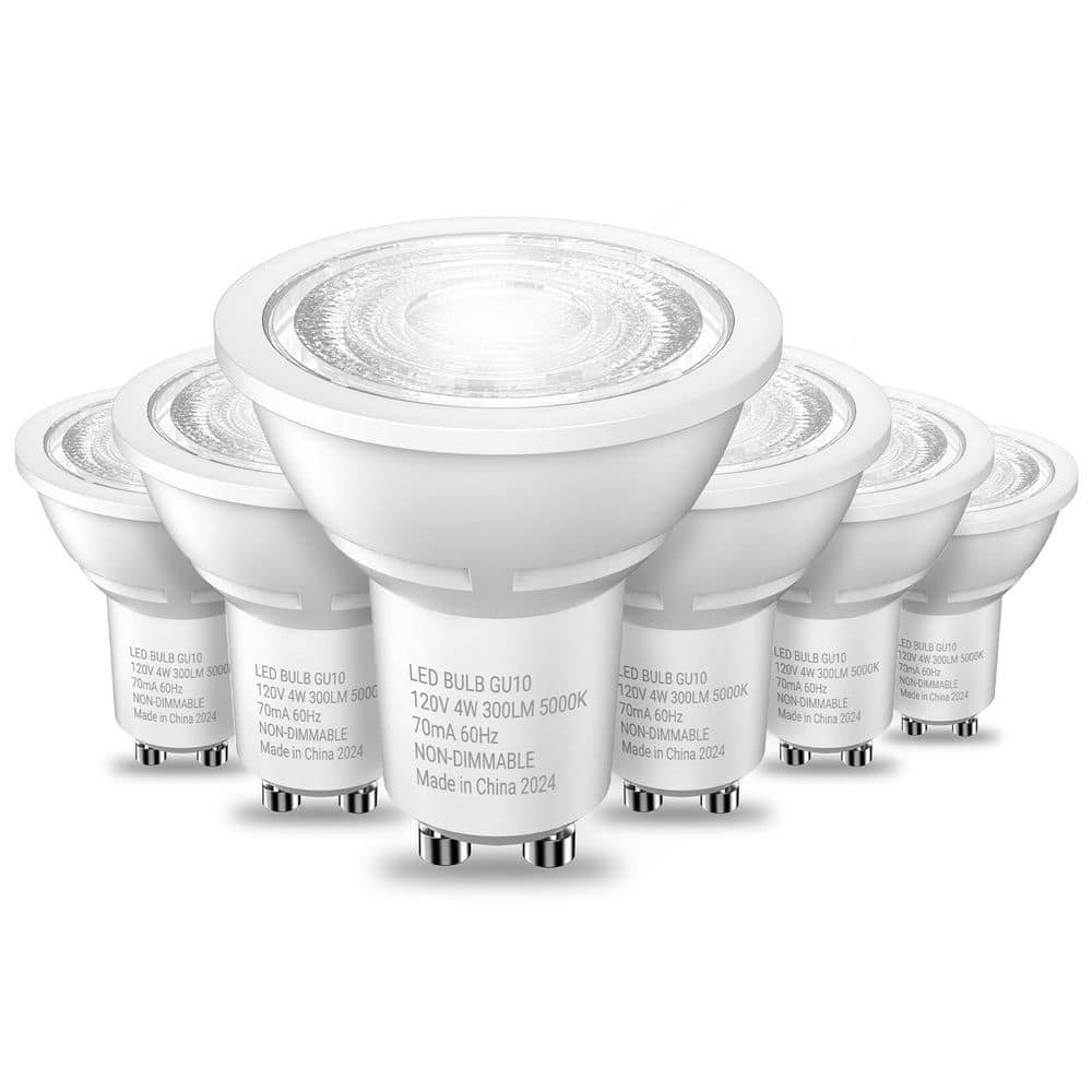 35-Watt Equivalent GU10 No-Dimmable Track Lighting 80+ CRI Frosted Flood LED Light Bulb, Daylight White 5000K (6-Pack) price history on PriceWatchPro
