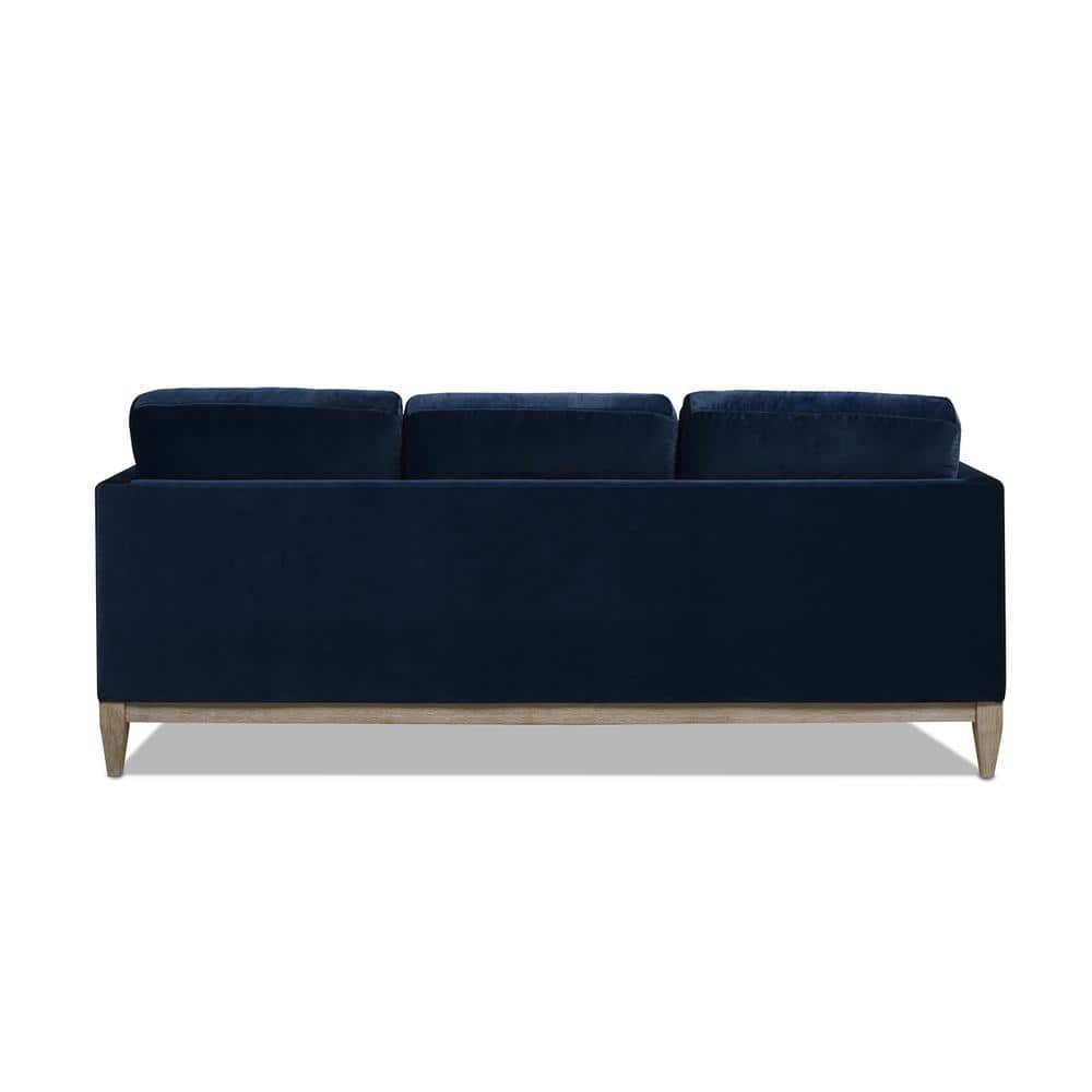 Knox 84" Lawson Track Arm Sofa in Dark Navy Blue Performance Velvet