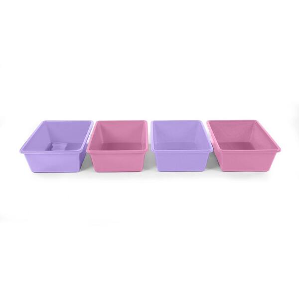 Humble Crew Large Storage Bins, Pink/Purple, 4/Pack (XL081