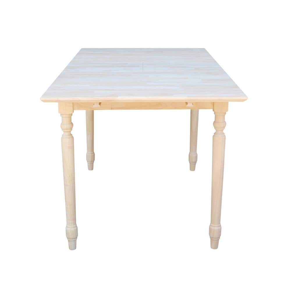Elegant French Country Style Extendable Dining Table in Unfinished Wood