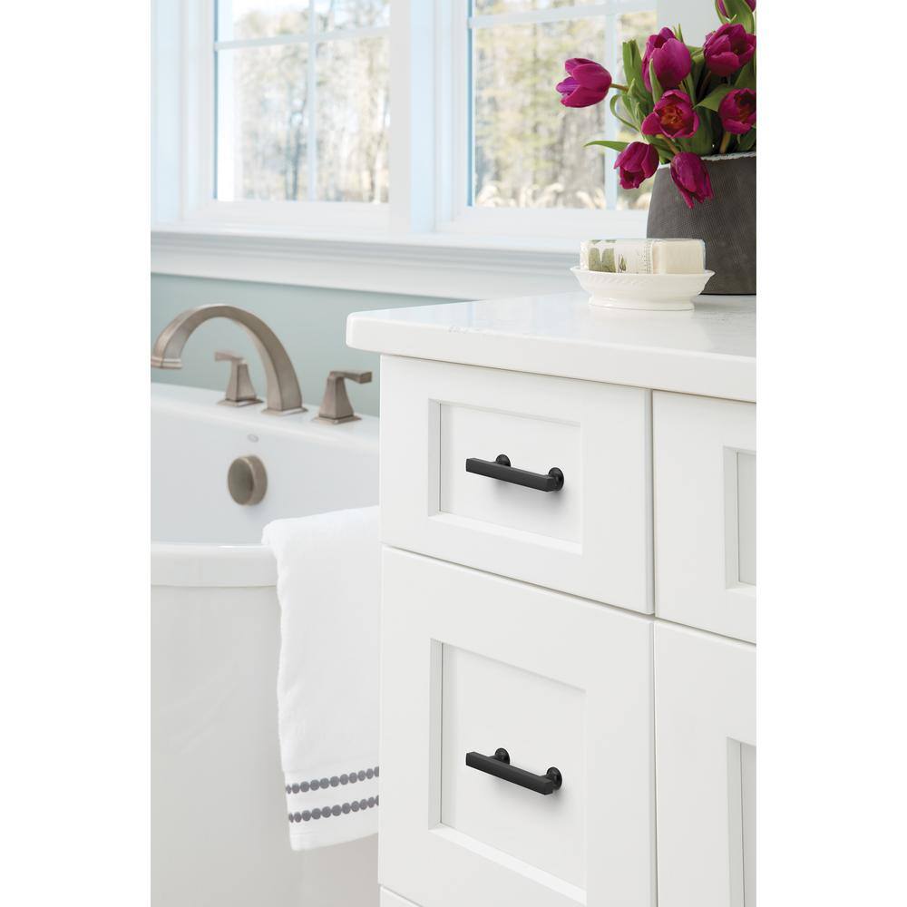 Everett 3 inch Matte Black Modern Cabinet Pull with Mounting Hardware