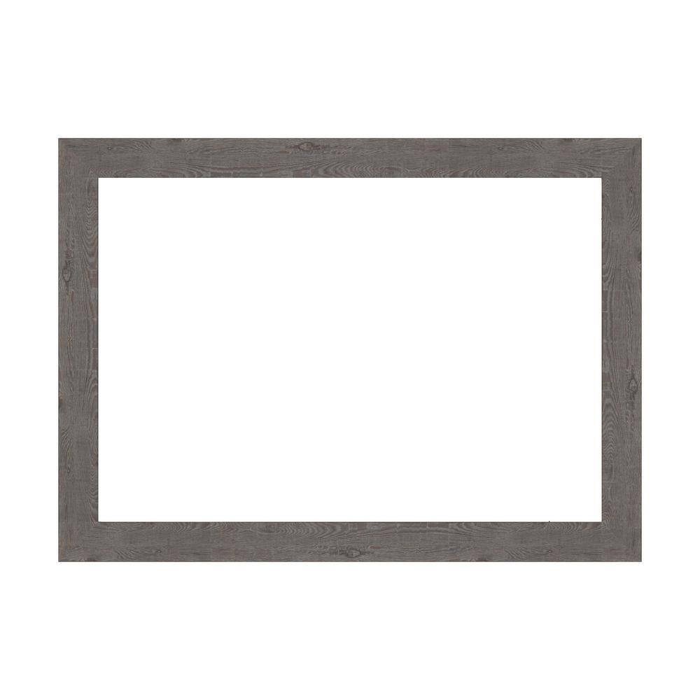 Mirror Makeover Rustic Plank Grey Narrow 29.25 in. W x 21.25 in. H Bathroom Mirror Frame Border Kit-Fits 28 x 20 mirror price history on PriceWatchPro