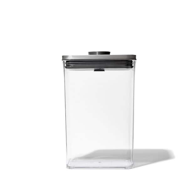 OXO Good Grips 2.7 qt. Medium Rectangle Steel POP Food Storage Container  with Airtight Lid 3118700 - The Home Depot