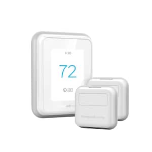 T9 7-Day Programmable Smart Thermostat with Touchscreen Display and 2-Pack of Smart Room Sensors
