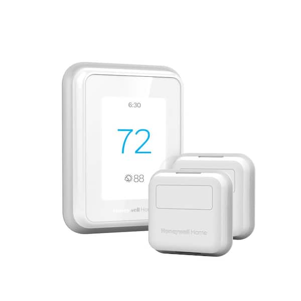 T9 7-Day Programmable Smart Thermostat with Touchscreen Display and 2-Pack of Smart Room Sensors