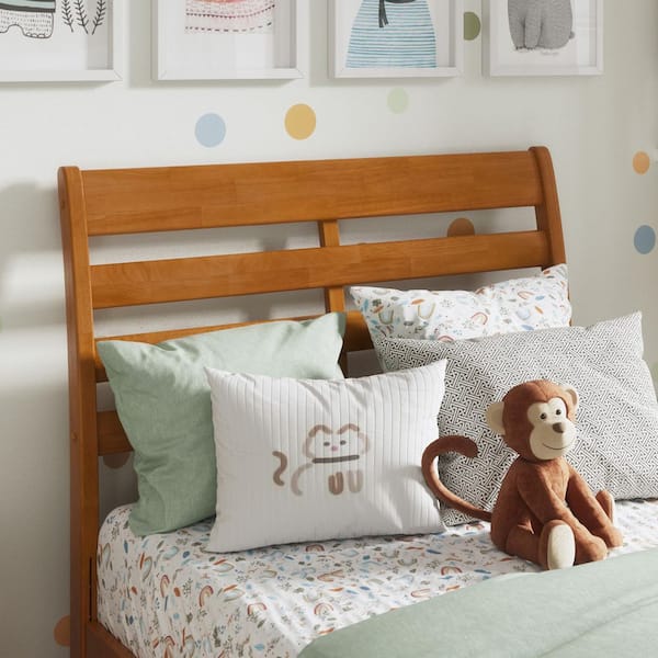 AFI Savannah Light Toffee Natural Bronze Solid Wood Twin Headboard Attachable Charger