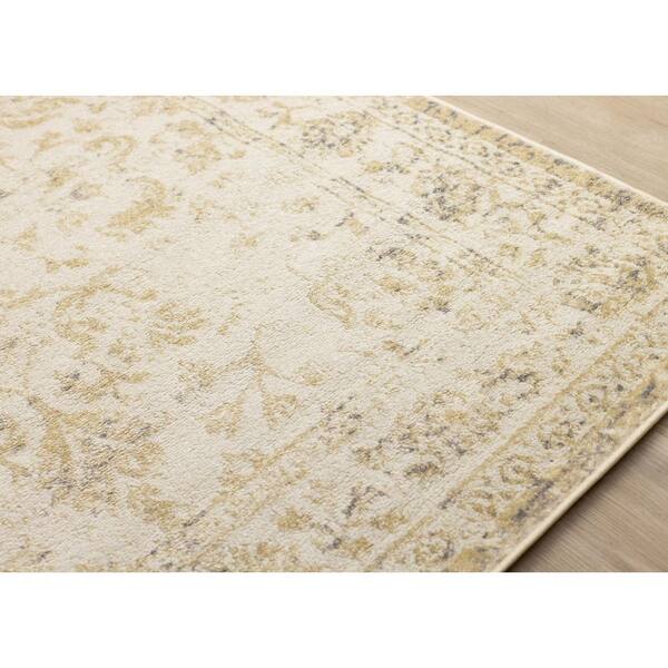 Caldera Collections 5 ft. x 8 ft. Beige Classic, Elegant Indoor Area Rug