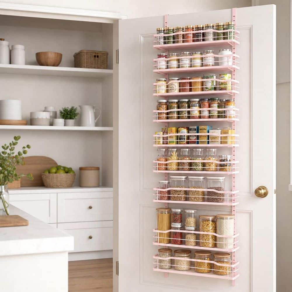 Wudkey 9-Tier Over The Door Pantry Organizer and Storage, Hanging