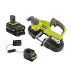 ONE+ 18V Cordless 2-1/2 in. Compact Band Saw Kit with (1) 4.0 Ah Lithium-ion Battery and 18V Charger