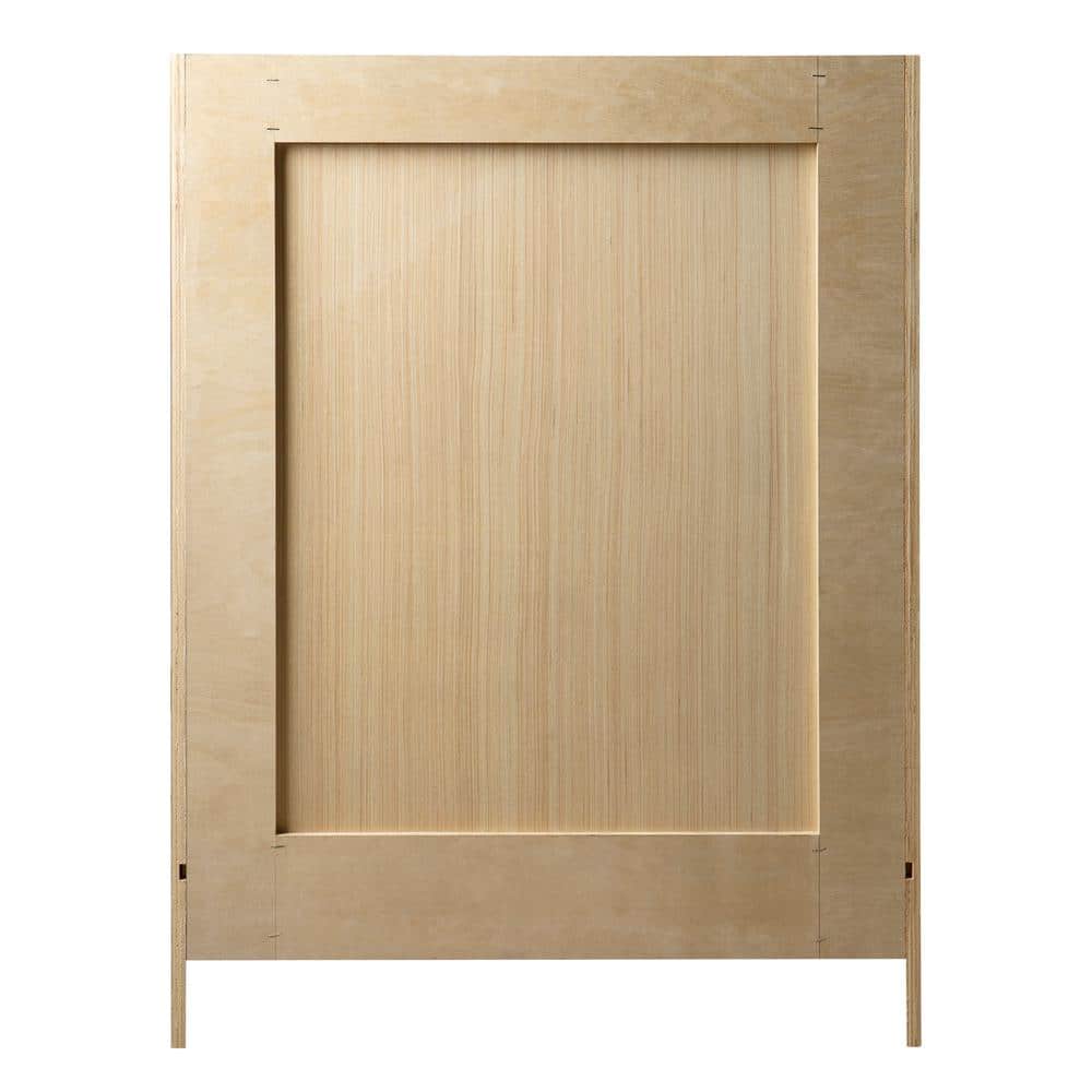 Modern Birch 25" Freestanding Bathroom Vanity with Cultured Marble Top