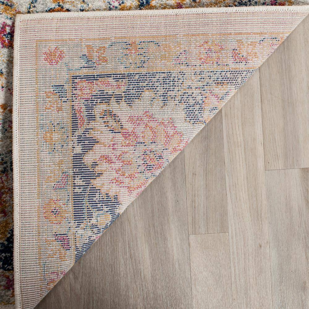 Metro-Mod Chic Blue Rectangular Hand-Knotted Cotton Area Rug