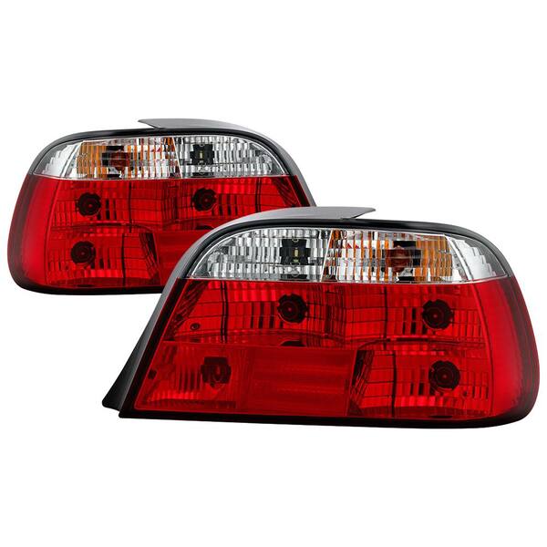 Spyder Auto BMW E38 7-Series 95-01 Crystal Tail Lights - Red 5000651 - The Home Depot