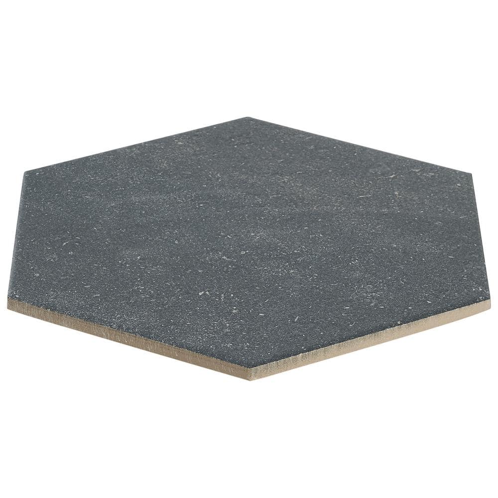 Lannister Matte Gray Hexagonal Porcelain Floor and Wall Tile