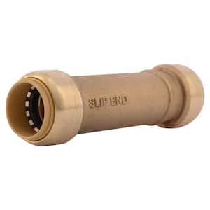 3/4 in. Push-to-Connect Brass Slip Coupling Fitting