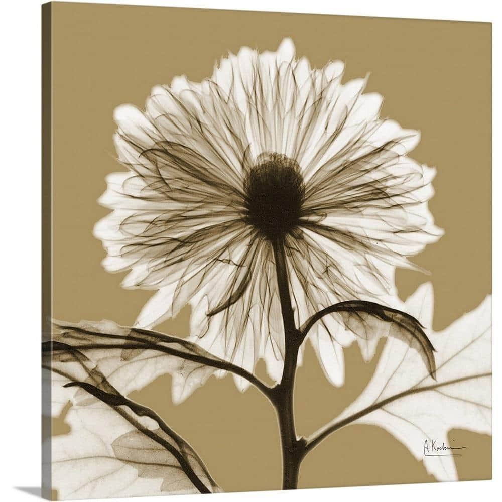 1pc Chrysanthemum Printed Microwave Cover To Prevent Dust