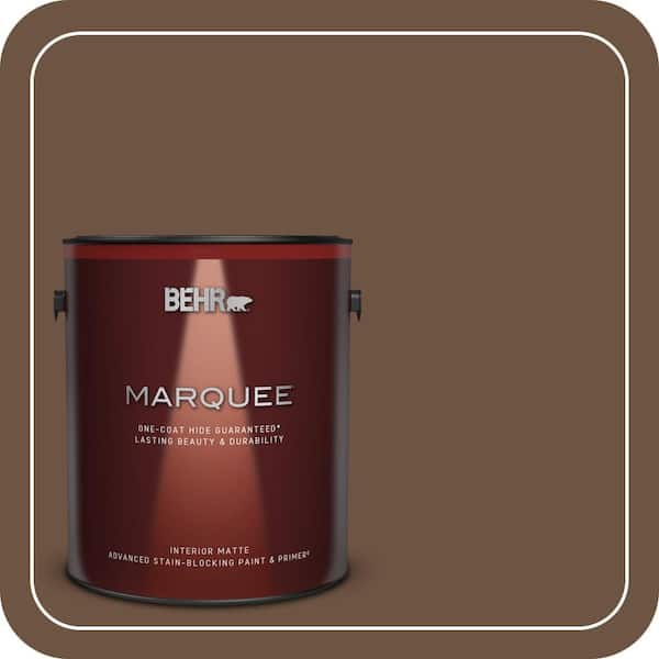BEHR MARQUEE 1 gal. #280F-7 Breakfast Blend Matte Interior Paint & Primer