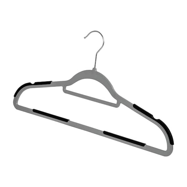 Velvet Hangers 50 Pack with 10 Bonus Clear Hangers, Heavy Duty Non-Slip  Suit Clothes Hangers, Space Saving Keeping Closet Organized, Beige
