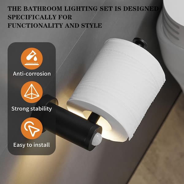 Toilet shops paper holder night light