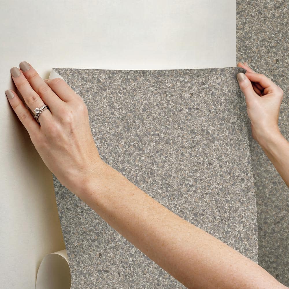 Monumental Grey Stone Self-Adhesive Removable Wallpaper