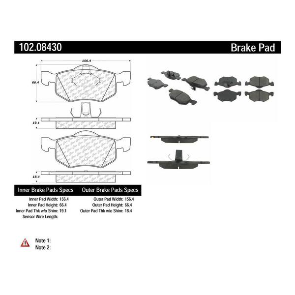 Centric Parts Disc Brake Pad Set