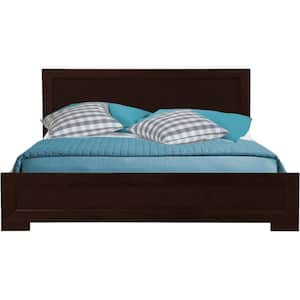 Oxford Dark Wood Espresso Full Platform Bed