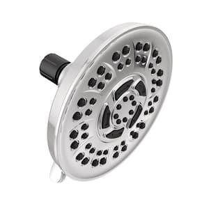 8-Spray Patterns 6 in. Wall Mount Fixed Shower Head in Chrome