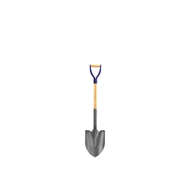 Bon Tool 27 in. Wood Handle Closed Back Round Point Shovel