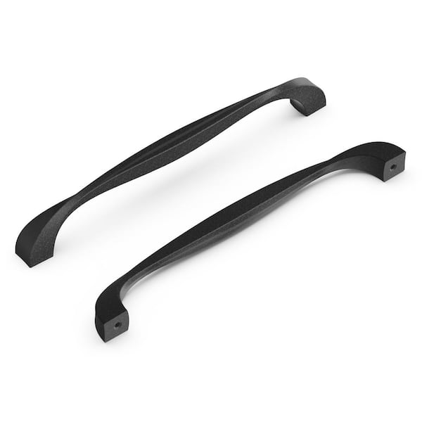 Twist Collection Pull 192 mm Center-to-Center Black Iron Finish