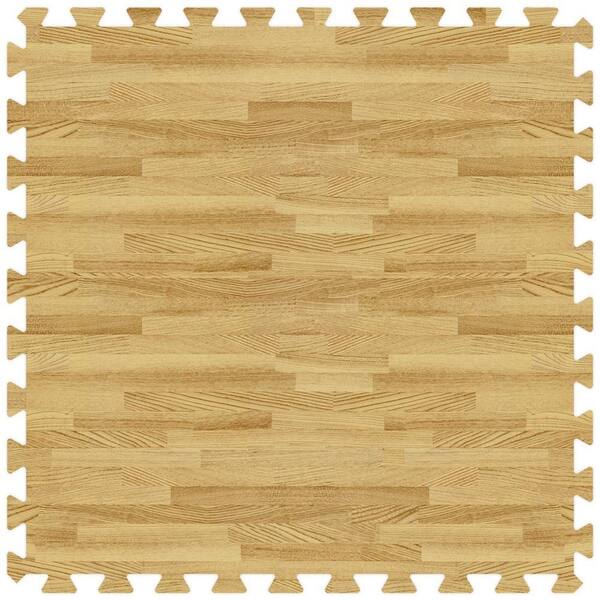Groovy Mats Light Oak 24 in. x 24 in. Comfortable Wood Grain Mat (100 sq.ft. / Case)