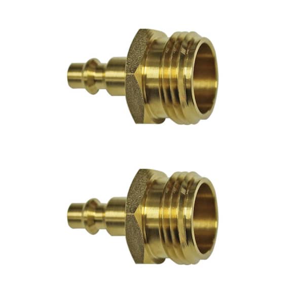 Quick Products Blow Out Plug with Brass Quick Connect - 2-Pack
