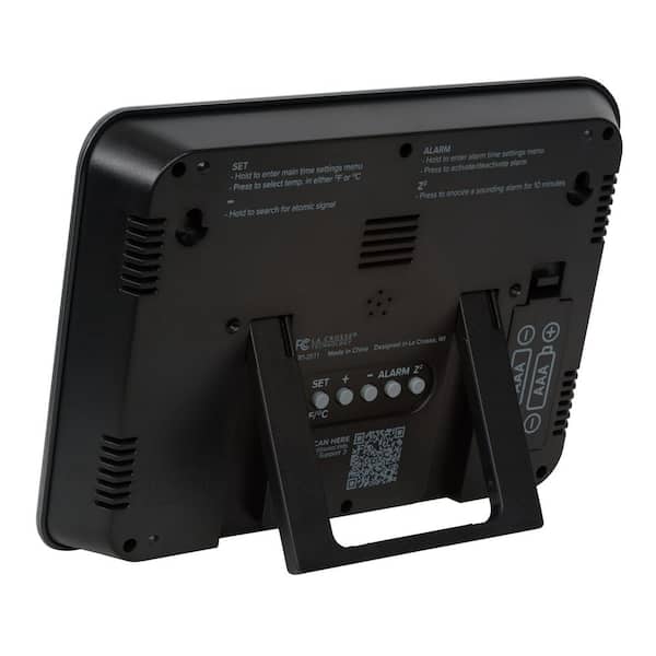 La Crosse Technology Cool Gray/Silver Temperature Digital Atomic