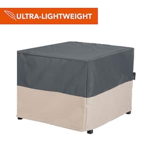 Renaissance Ultralite Water Resistant Firepit Table Cover, 42 in. W x 42 in. D x 22 in. H, Gray