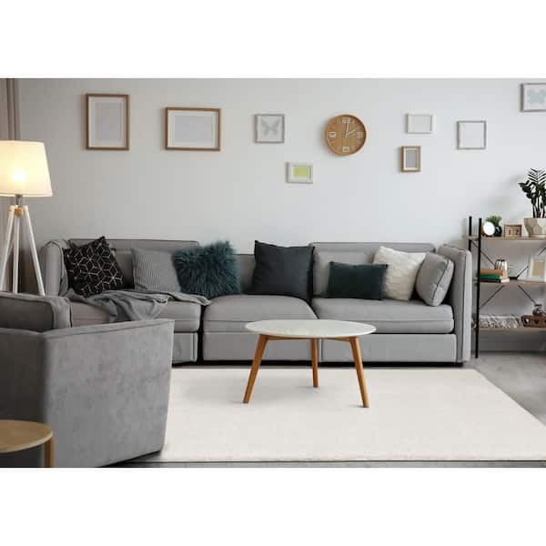 Marakai Collections 5 ft. x 8 ft. Beige Tonal/Solid Indoor Area Rug