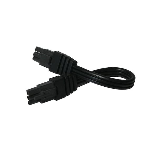 Irradiant 6 in. Black Linking Cable for LED Under Cabinet Light