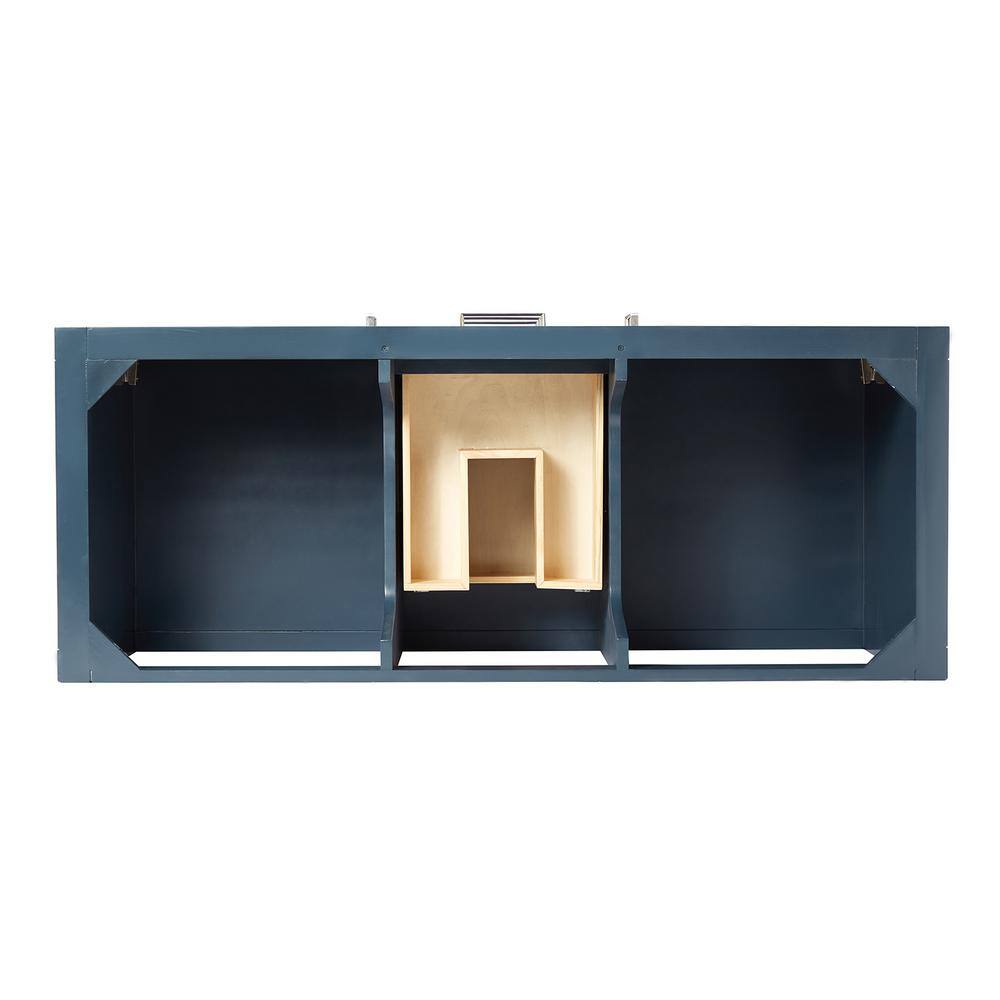 Midnight Blue 54" Freestanding Single Basin Vanity with Quartz Top