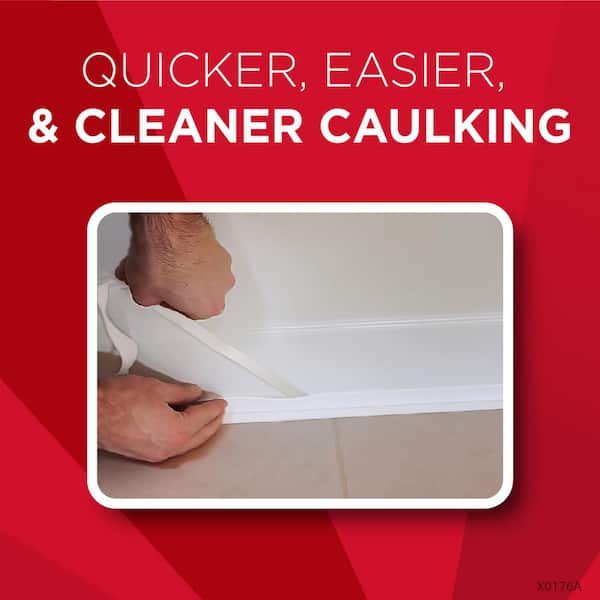 Floor L And Stick Caulk Strip, How To Apply Bathtub Caulk Strip