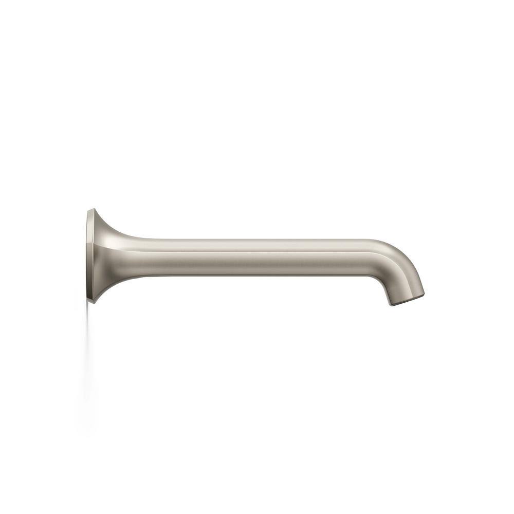 Occasion 8.63" Vibrant Brushed Nickel Wall-Mount Bathroom Faucet Spout