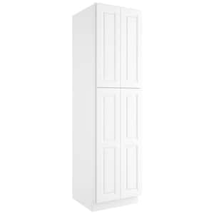 24-in W X 24-in D X 90-in H in Traditional White Plywood Ready to Assemble Floor Wall Pantry Kitchen Cabinet