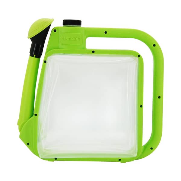 CENTURION 1.5 gal. Green Foldable Watering Can with Rotate Nozzle