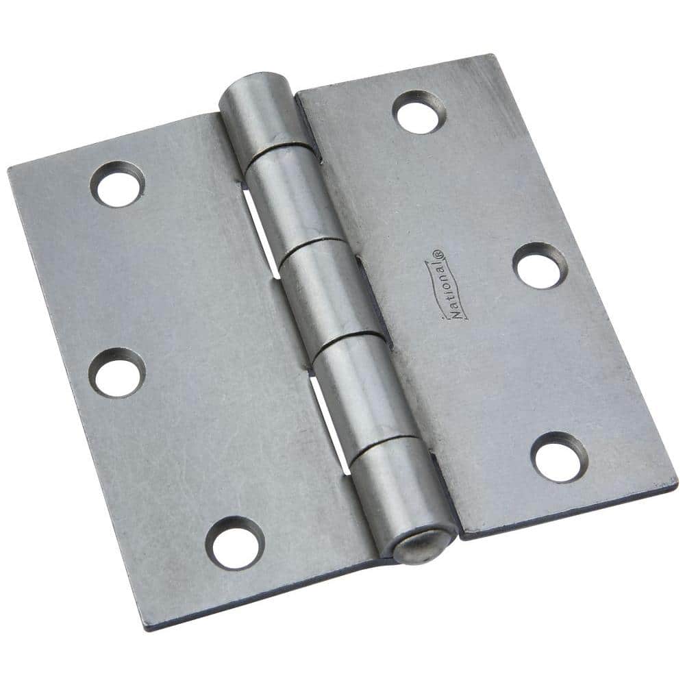 3 x 3 inches National Hardware N195-651 Zinc Removable Pin Broad Hinges 