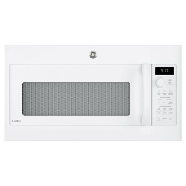 GE Profile 1.7 cu. ft. Over the Range Convection Microwave in White