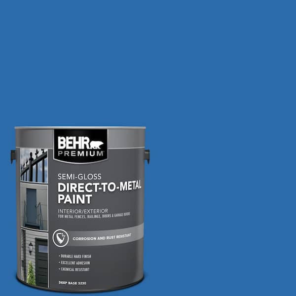 1 gal. #MQ4-24 Electric Blue Semi-Gloss Direct to Metal Interior/Exterior Paint