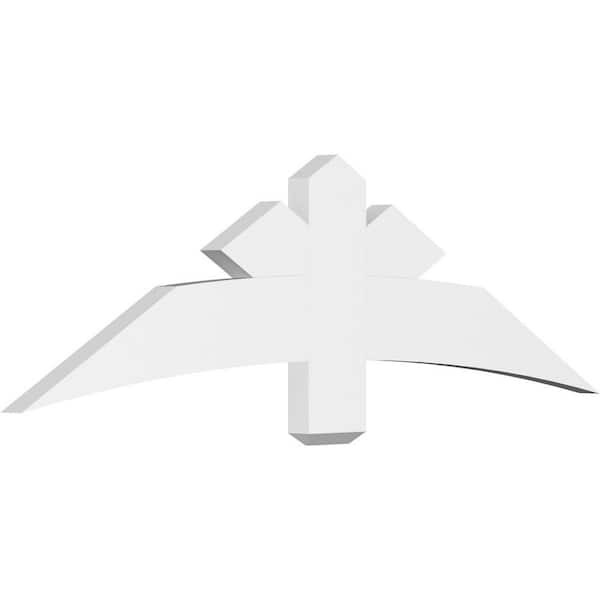 Ekena Millwork Alberta 60 in. W x 17.5 in. H x 2 in. D Signature Polyurethane Bracket