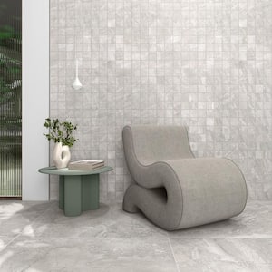 Sereno Mountain Beige 11.81 in. x 11.81 in. Matte Porcelain Mosaic Floor and Wall Tile (0.96 sq. ft./Each)