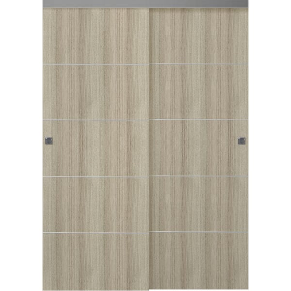 Belldinni Stella 4H 36 in. x 80 in. Shambor Finished Wood Composite Bypass Sliding Door