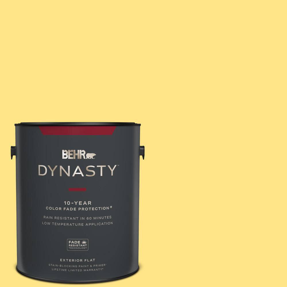 BEHR DYNASTY 1 gal. P3005 Upbeat Flat Exterior StainBlocking Paint