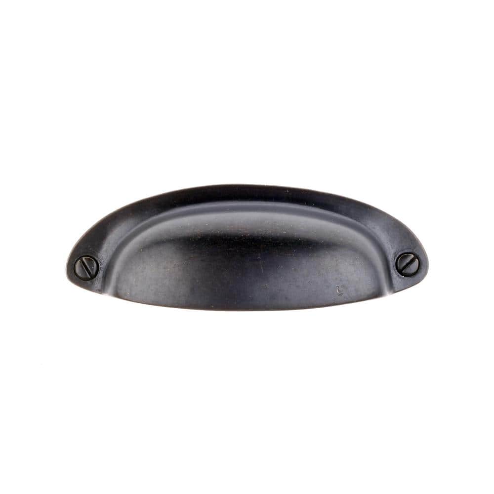 Antique Brass 3-1/2" Oval Cup Pull Multipack