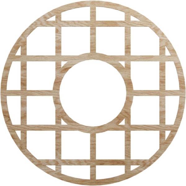 Ekena Millwork 0.25 in. x 40 in. x 40 in. Wood Medallion Moulding